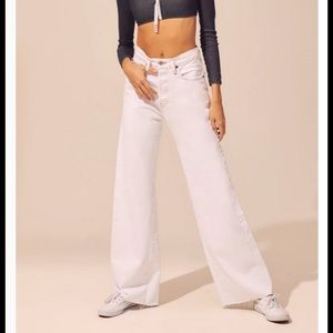 NWT Solid & Striped Beach Jean